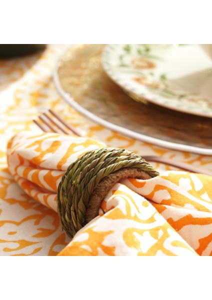 Khanpur Deniz Çayırı - Jüt Peçete Halkası 5 Cm Yeşil fırsatları