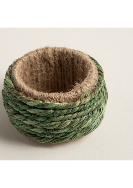 Khanpur Deniz Çayırı - Jüt Peçete Halkası 5 Cm Yeşil
