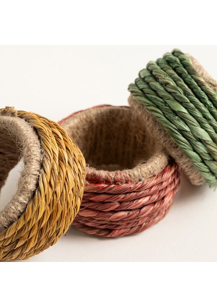 Khanpur Deniz Çayırı - Jüt Peçete Halkası 5 Cm Yeşil modelleri