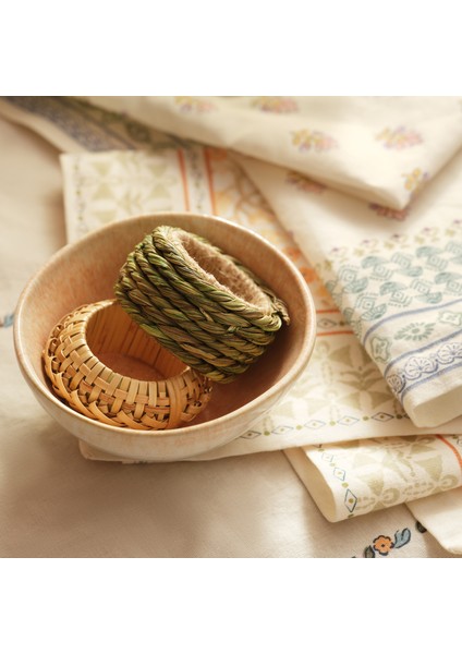 Khanpur Deniz Çayırı - Jüt Peçete Halkası 5 Cm Yeşil indirimleri