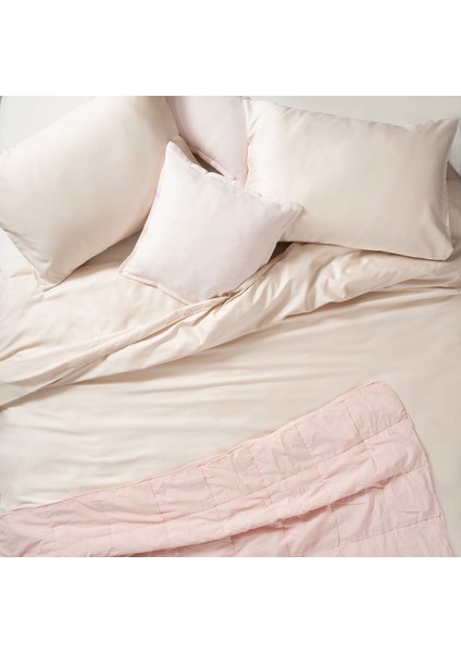 Solıd 300 Tc 2'li Pamuk Saten %100 Pamuk Saten Yastık Kılıfı 50x70 Cm Krem fiyatları