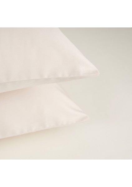Solıd 300 Tc 2'li Pamuk Saten %100 Pamuk Saten Yastık Kılıfı 50x70 Cm Krem fırsatları
