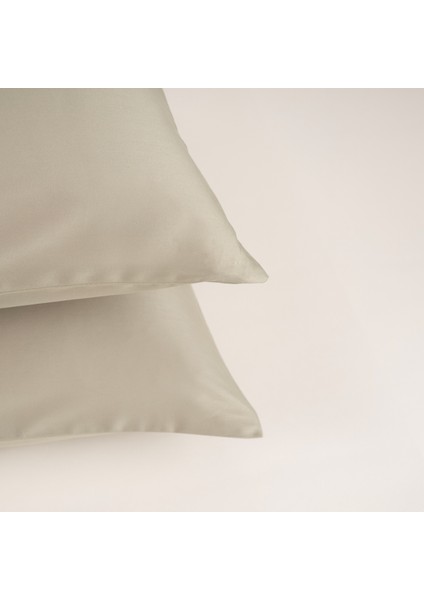 Solıd 300 Tc 2'li Pamuk Saten %100 Pamuk Saten Yastık Kılıfı 50x70 Cm Yeşil fırsatları