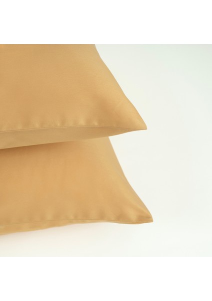 Solıd 300 Tc 2'Li Cotton %100 Pamuk Saten Yastık Kılıfı 50x70 Cm Sarı fırsatları