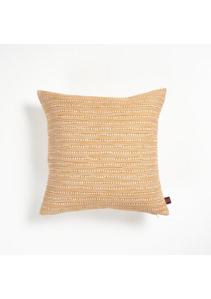 Nilüfer %100 Pamuk Dolgulu Kırlent 45x45 Cm Sarı