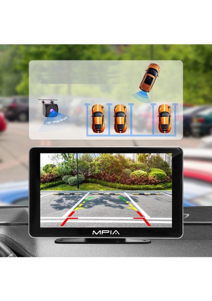 M88D 128GB Araç Içi Kamera Android Auto Apple Car Play Arka Geri Görüş Kamera 7" 4K