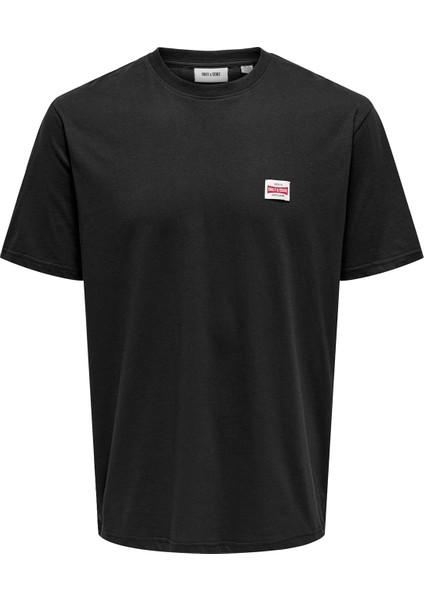 Erkek Onsdawson Regular Fit Kısa Kollu Pamuk T-Shirt 22033190 Siyah