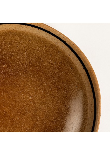 Lızbon Stoneware Çukur Tabak 23X23X5 cm Kahverengi fırsatları