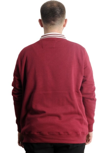 Mode Xl Büyük Beden Erkek Kolej Mont Süper 22614 Bordo fırsatları