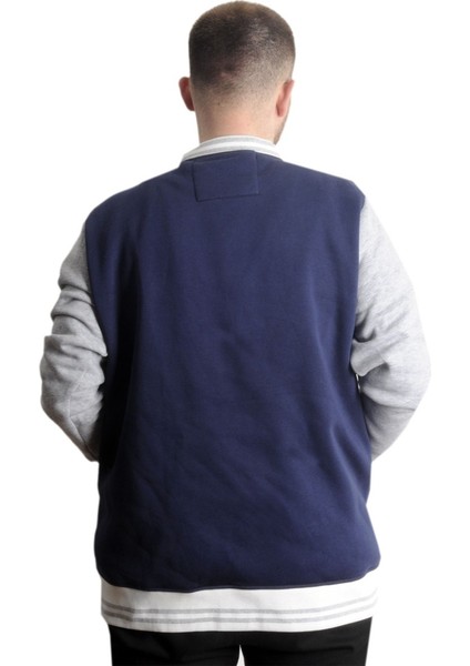 Mode Xl Büyük Beden Erkek Kolej Mont Süper 22614 Indigo Grimelanj fırsatları