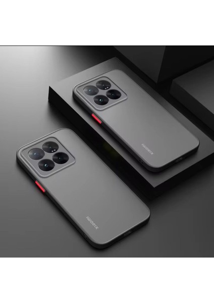 Xiaomi Mi 14T Kılıf Mat Parmak Izi Yapmaz Kamera Korumalı Renkli Tuşlu Sert Silikon Kapak