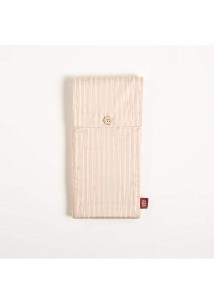 Solıd 300 Tc Çizgili 2'Li Cotton %100 Pamuk Saten Yastık Kılıfı 50x70+2 Cm Kum Rengi modelleri