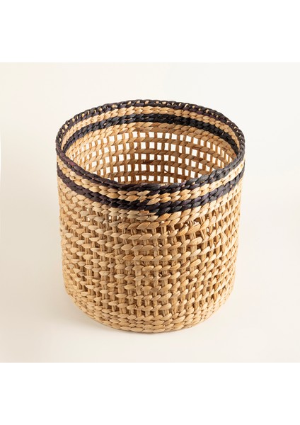Polı Su Sümbülü Sepet 35 x 35 x 28 cm Natural / Siyah modelleri