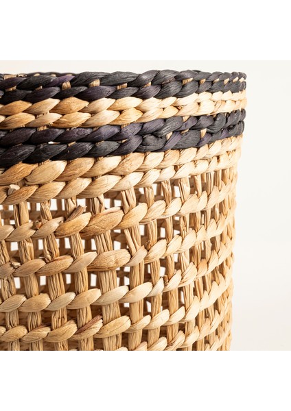 Polı Su Sümbülü Sepet 35 x 35 x 28 cm Natural / Siyah fırsatları