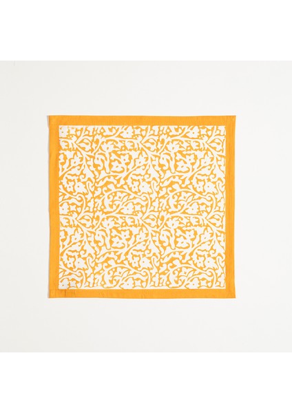 Maotha El Baskısı Pamuk %100 Pamuk Peçete 45x45 Cm Turuncu