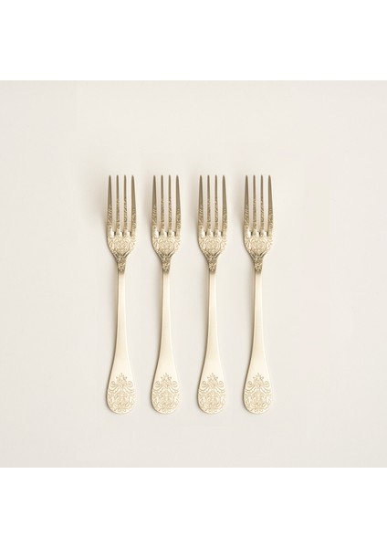 Dume Çelik Tatlı Çatalı 3X20X0.2 cm Mat Şampanya modelleri