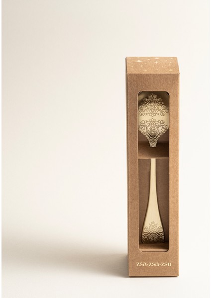 Dume Çelik Tatlı Kaşığı 4X20X0.2 cm Mat Şampanya