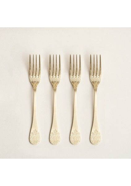 Dume Çelik Yemek Çatalı 3X23X0.3 cm Mat Şampanya modelleri