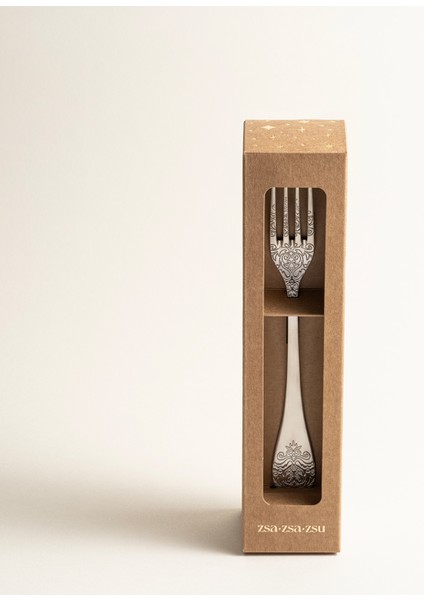 Dume Çelik Tatlı Çatalı 3X20X0.2 cm Mat Gümüş