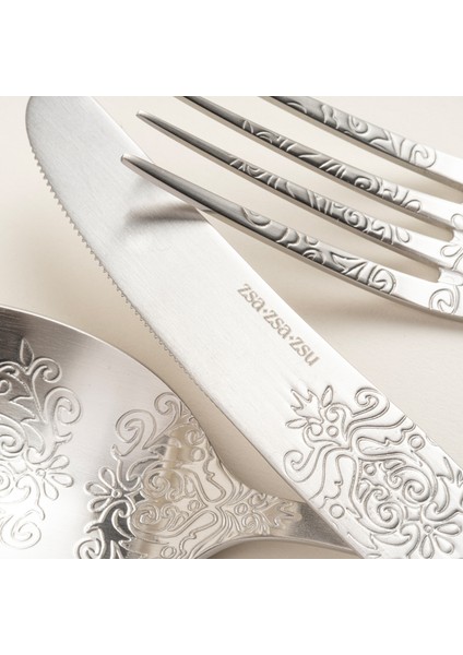 Dume Çelik Tatlı Çatalı 3X20X0.2 cm Mat Gümüş