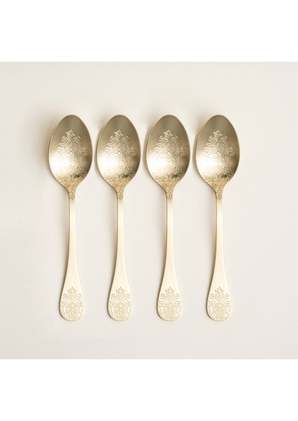 Dume Çelik Yemek Kaşığı 4X23X0.3 cm Mat Şampanya modelleri