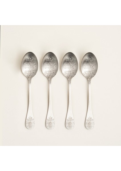 Dume Çelik Tatlı Kaşığı 4X20X0.2 cm Mat Gümüş modelleri