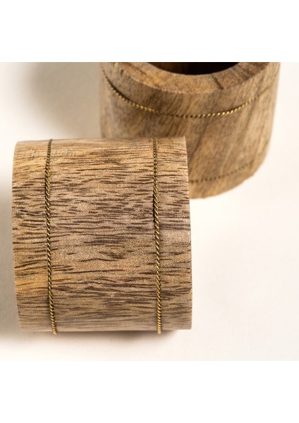 Rampur Mango Ağacı Peçete Halkası 5X5X4 cm Natural fırsatları