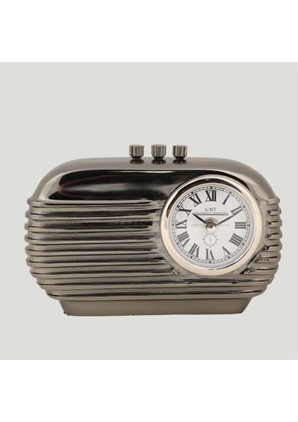 Metal Retro Radyo Saat 7*21*14 cm