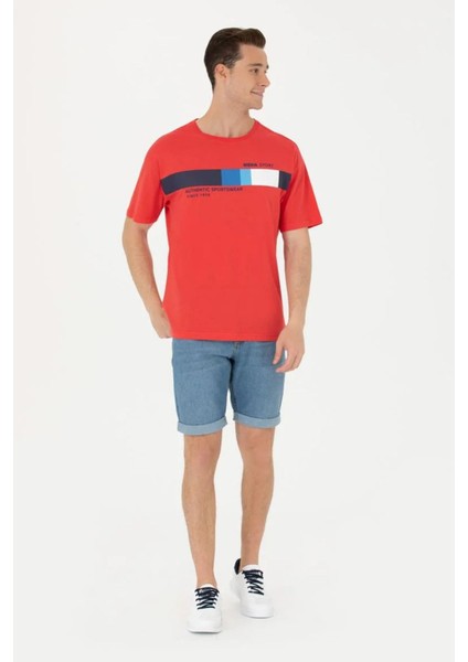 Erkek Comfort Bisiklet Yaka Tişört fırsatları