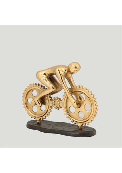 Metal Gold Motorcu Dekor 9*25*20 cm