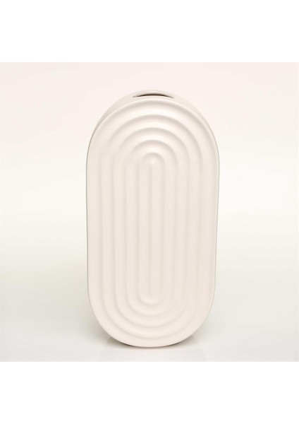 Oasis Beyaz Vazo 15*11*31 cm