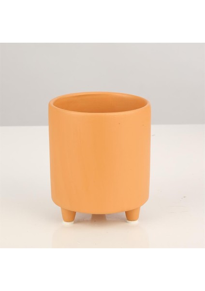 Seramik Vazo Saksı Turuncu AK.JF095004580-3