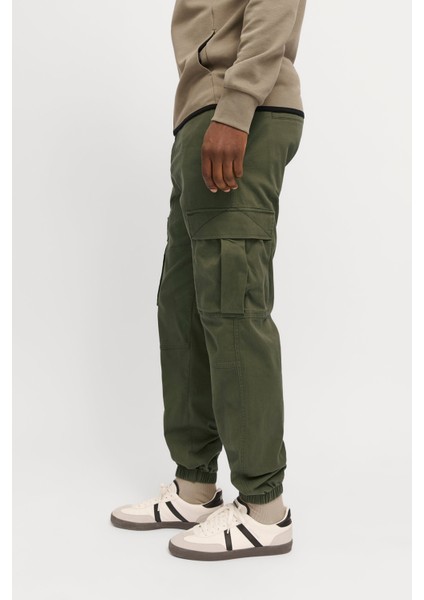 Erkek Jpstkane Rahat Kalıp Kargo Pantolon 12268261 Haki fırsatları