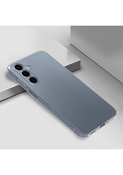 Samsung Galaxy S24 Fe - Kılıf Şeffaf Soft Slim Fitt Süper Silikon Kapak - Şeffaf