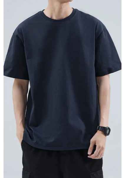 Erkek Siyah Taş Yeşil Lacivert Pamuklu 4'lü T-Shirt Paketi indirimleri