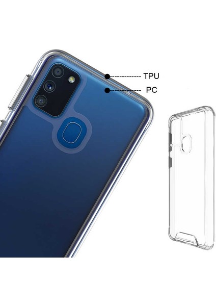 Galaxy M30S - Kılıf Şeffaf Sert Koruyucu Gard Silikon - Şeffaf modelleri