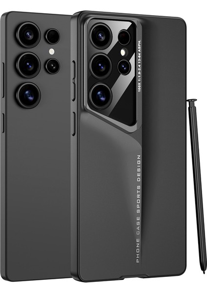 Noktaks - ZORE Galaxy S25 Ultra - Kılıf Ultra Ince Kamera Korumalı Sert Rubber Procase Kapak - Siyah - T34972