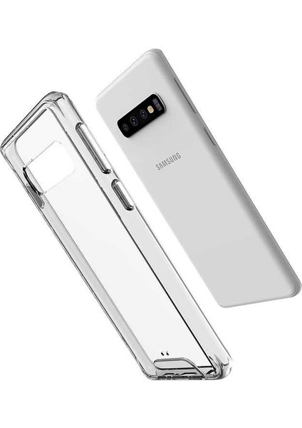 Noktaks - ZORE Galaxy S10 - Kılıf Şeffaf Sert Koruyucu Gard Silikon - Şeffaf - T7621 fiyatları