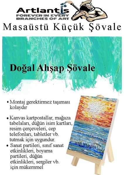 Küçük Akrobat Şövale Masaüstü 1 Adet Mini Katlanabilir Tuval Çerçeve Fotoğraf Sövale Ressam Sehbası Resim Standı