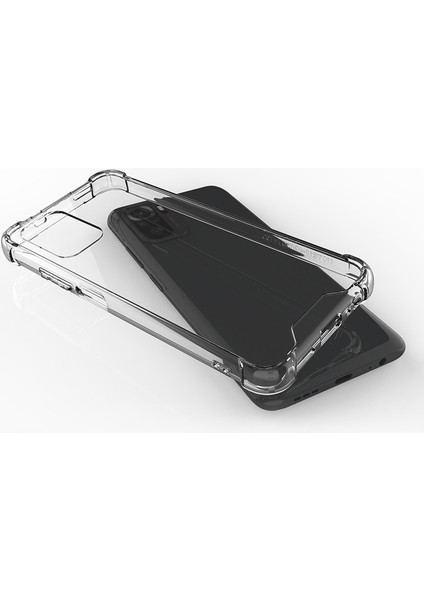 - Redmi Note 10S - Kılıf Kenar Köşe Korumalı Nitro Anti Shock Silikon - Şeffaf