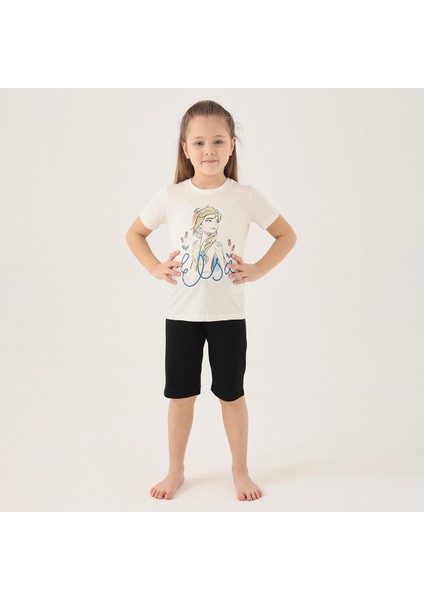 D4803 Kız Çocuk Kısa Kol T-Shirt