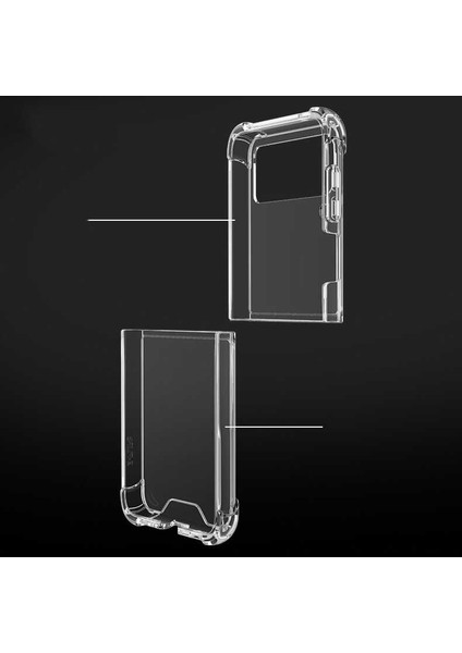 - Galaxy Z Flip 4 - Kılıf Kenar Köşe Korumalı Nitro Anti Shock Silikon - Şeffaf - T25232 indirimleri