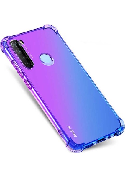 - Redmi Note 8 - Kılıf Kenar Köşe Korumalı Nitro Anti Shock Silikon - Şeffaf