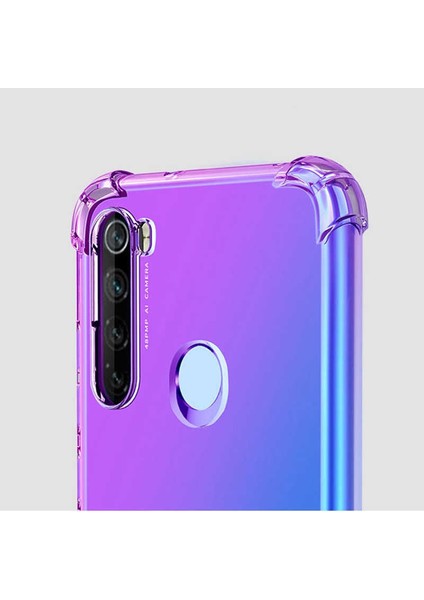 - Redmi Note 8 - Kılıf Kenar Köşe Korumalı Nitro Anti Shock Silikon - Şeffaf
