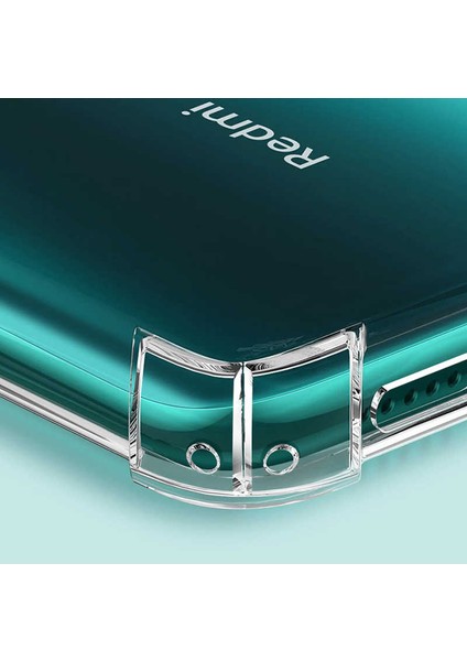 - Redmi Note 8 - Kılıf Kenar Köşe Korumalı Nitro Anti Shock Silikon - Şeffaf