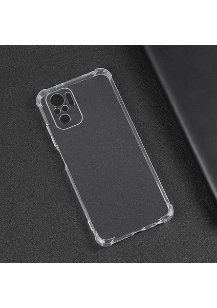- Redmi Note 10S - Kılıf Kamera Korumalı Nitro Anti Shock Silikon - Şeffaf
