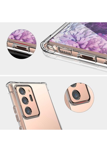 - Galaxy Note 20 Ultra - Kılıf Kenar Köşe Korumalı Nitro Anti Shock Silikon - Şeffaf - T14216 indirimleri