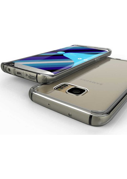 Galaxy S7 Edge - Kılıf Esnek Slim Fitt Süper Silikon - Şeffaf modelleri