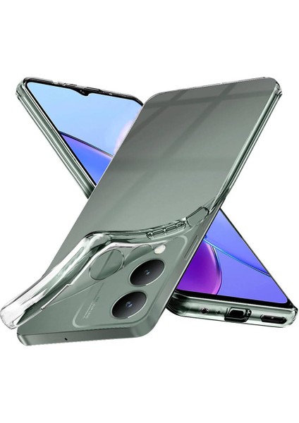 Noktaks - ZORE Vivo Y17S - Kılıf Şeffaf Soft Slim Fitt Süper Silikon Kapak - Şeffaf - T30568 modelleri