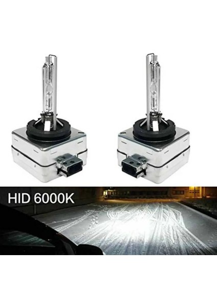 Xenon (Zenon) Ampulü D3S 6000K Beyaz 2 Adet